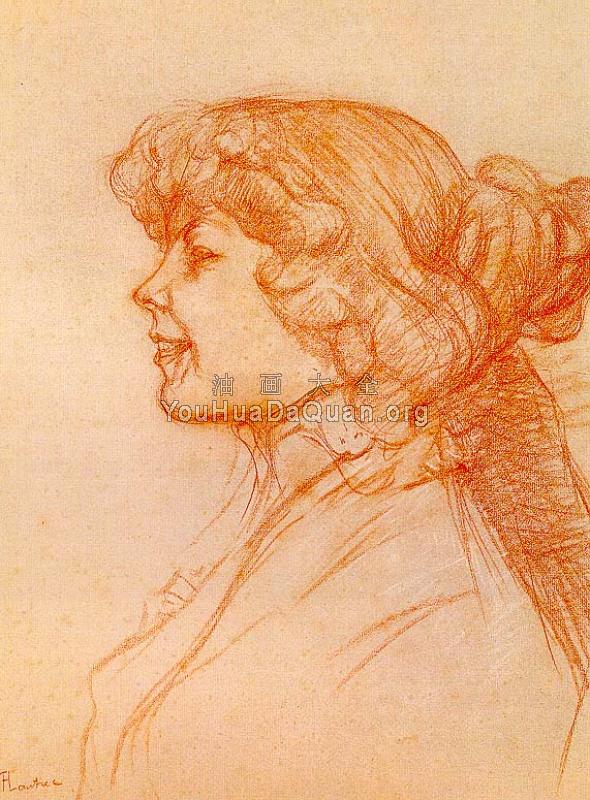 The English Girl at the Star in Le Havre - 亨利·德·土鲁斯·罗特列克